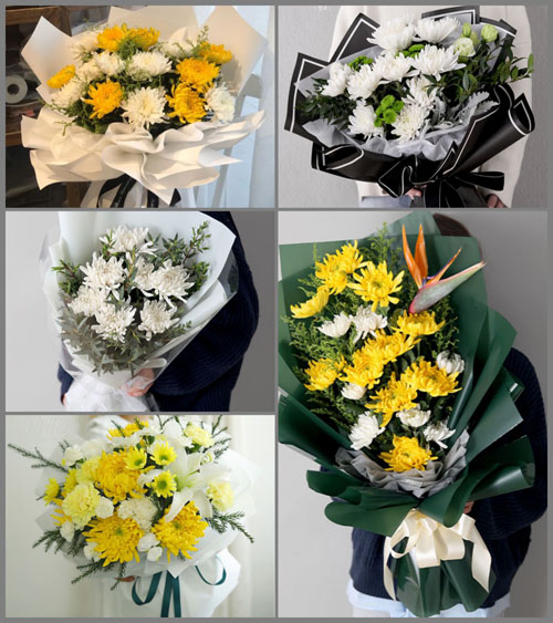 河南驻马店新蔡县栎城乡白事花束代送